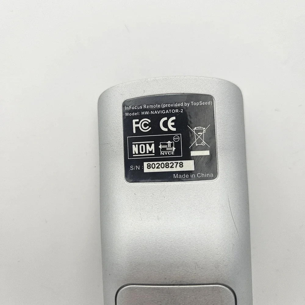 InFocus HW-NAVIGATOR-2 Projector‎ Remote Control Black Silver - Picture 3 of 5